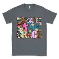 Charcoal Heather saved by his grace Classic Tee - AdoDesignShop