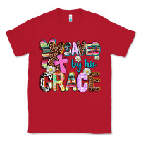 Red saved by his grace Classic Tee - AdoDesignShop