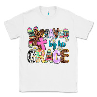 White saved by his grace Classic Tee - AdoDesignShop