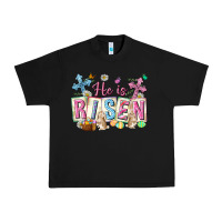 Black he is risen easter with flowers Urban Heavy Tee - Neo Western