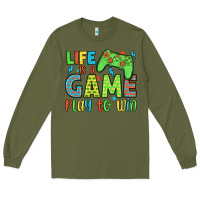 Army Green life is a game play to win Long Sleeve Tee - JahusDesignShop