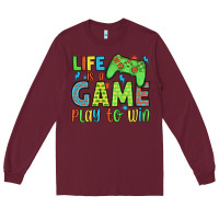 Burgundy life is a game play to win Long Sleeve Tee - JahusDesignShop