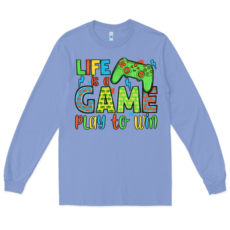 Life Is A Game Play To Win Long Sleeve Tee by JahusDesignShop | Teevron