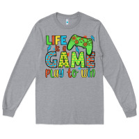Heather Grey life is a game play to win Long Sleeve Tee - JahusDesignShop