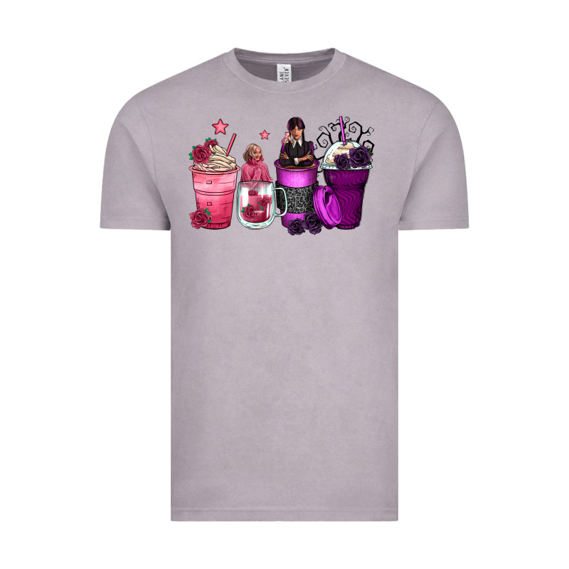 Wednesday And Enid Coffee Cups Vintage Tee by Zillion Design Studio | Teevron