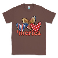 Chestnut merica 4th of july hearts Classic Tee - BundleAndBundleShop