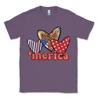 Lavender merica 4th of july hearts Classic Tee - BundleAndBundleShop