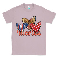 Lilac merica 4th of july hearts Classic Tee - BundleAndBundleShop