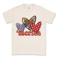 Natural merica 4th of july hearts Classic Tee - BundleAndBundleShop