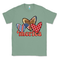 Sage merica 4th of july hearts Classic Tee - BundleAndBundleShop