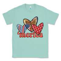 Merica 4th Of July Hearts Classic Tee | Teevron