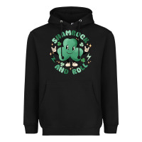 Black shamrock and roll Heavyweight Hoodie - MaliasSmallBusiness