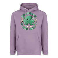Lavender shamrock and roll Heavyweight Hoodie - MaliasSmallBusiness