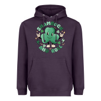 Plum shamrock and roll Heavyweight Hoodie - MaliasSmallBusiness