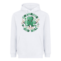 White shamrock and roll Heavyweight Hoodie - MaliasSmallBusiness