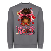 Storm cupid's favorite postal worker afro messy bun Heavyweight Sweatshirt - texasbilliewilder