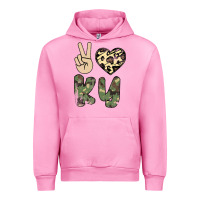 Fuchsia Pink Peace Love Urban Hoodie - Bettercallsaul