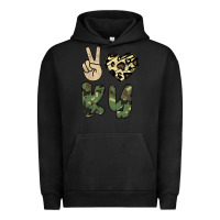 Pigment Black Peace Love Urban Hoodie - Bettercallsaul
