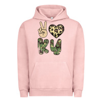 Pigment Salmon Peace Love Urban Hoodie - Bettercallsaul