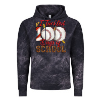 Cloud Black i tackled 100days of school baseball Vintage Hoodie - texasbilliewilder