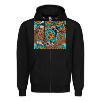 Black gemstone sunflower Zipper Hoodie - AdoDesignShop