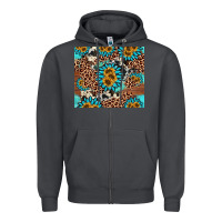 Smoke gemstone sunflower Zipper Hoodie - AdoDesignShop