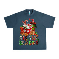 Midnight Navy tis the season Urban Heavy Tee - FaDigitalArtStudio
