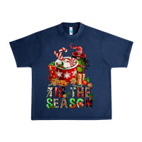 Navy tis the season Urban Heavy Tee - FaDigitalArtStudio