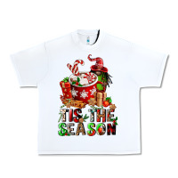 White tis the season Urban Heavy Tee - FaDigitalArtStudio