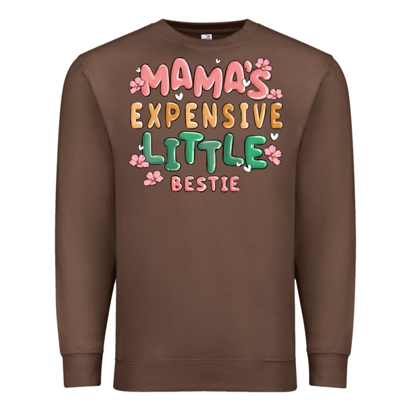 Mamas Expensive Little Bestie Premium Sweatshirt by MaliasSmallBusiness | Teevron