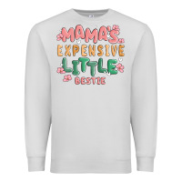 Dove Grey mamas expensive little bestie Premium Sweatshirt - MaliasSmallBusiness
