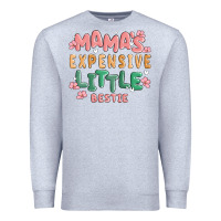 Heather Grey mamas expensive little bestie Premium Sweatshirt - MaliasSmallBusiness
