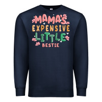 Navy mamas expensive little bestie Premium Sweatshirt - MaliasSmallBusiness