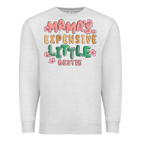 Oatmeal Heather mamas expensive little bestie Premium Sweatshirt - MaliasSmallBusiness