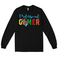Black professional gamer Long Sleeve Tee - JahusDesignShop