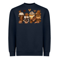 Navy melanin afro coffee cups Heavyweight Sweatshirt - Zillion Design Studio