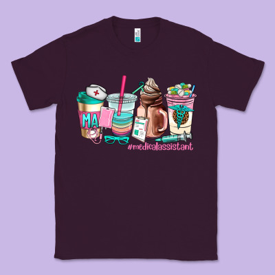 Medical Assistant Coffee Cup Classic Tee Designed By Adodesignshop