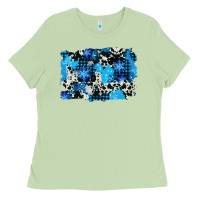 Matcha westerb cowhide winter background Ladies Tee - AdoDesignShop
