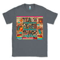 Charcoal Heather teach compassion kindness confidence Classic Tee - JahusDesignShop