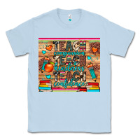 Dusty Blue teach compassion kindness confidence Classic Tee - JahusDesignShop