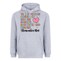 Heather Grey to the person behind me Heavyweight Hoodie - MaliasSmallBusiness