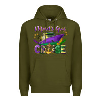 Army Green mardi gras cruise celebration Premium Hoodie - LillyAllenDesigns