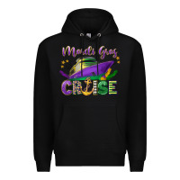 Black mardi gras cruise celebration Premium Hoodie - LillyAllenDesigns