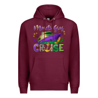 Burgundy mardi gras cruise celebration Premium Hoodie - LillyAllenDesigns