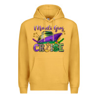 Mustard mardi gras cruise celebration Premium Hoodie - LillyAllenDesigns