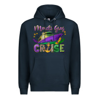 Navy mardi gras cruise celebration Premium Hoodie - LillyAllenDesigns