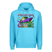 Ocean Blue mardi gras cruise celebration Premium Hoodie - LillyAllenDesigns