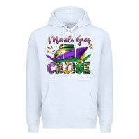 White mardi gras cruise celebration Premium Hoodie - LillyAllenDesigns