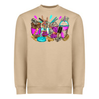 Mushroom hair hustler coffee cups Heavyweight Sweatshirt - Zillion Design Studio
