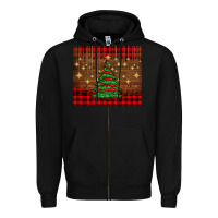 Black Christmas trees Zipper Hoodie - AdoDesignShop